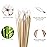 Eyxformula 600 Pcs 6 Inch Gun Cleaning Swabs Lint Free, Pointed Tip Long Cotton Swabs with Sturdy Bamboo Sticks, Ideal for Precision Cleaning Firearms, Tight Space, Electronics, Crafts, Detailing