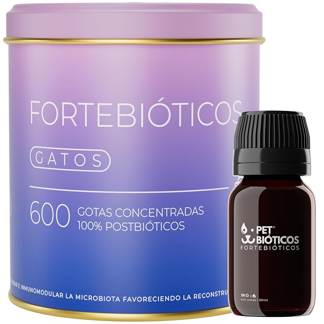 PETBIÓTICOS Fortebióticos Gatos 600 Gotas 30 ml