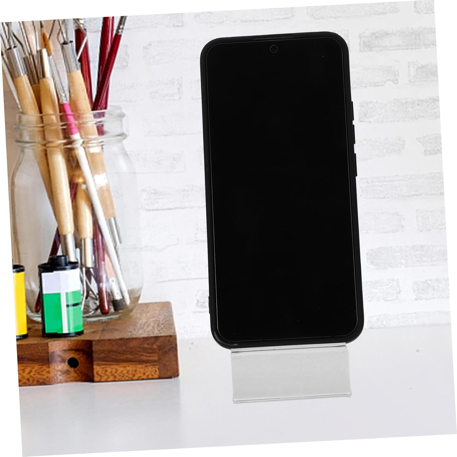 WOONEKY 5pcs Acrylic Phone Display Stand for Mobile Phone Retail Display image 5