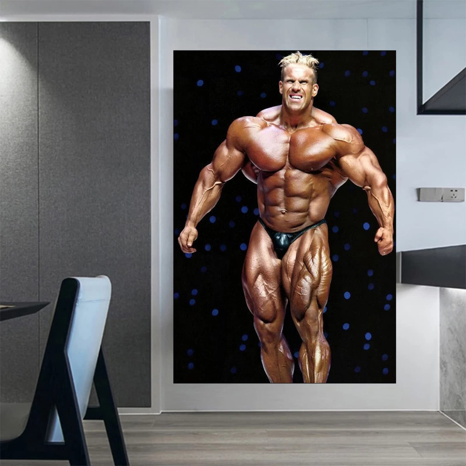 Hnyjyfa Jay Cutler Poster Muscle Man Bodybuilding Poster Workout Poster Home Gym Decor Man Exercise Motivational Quote art Prints Inspirational Wall Art Gym Poster 0317370