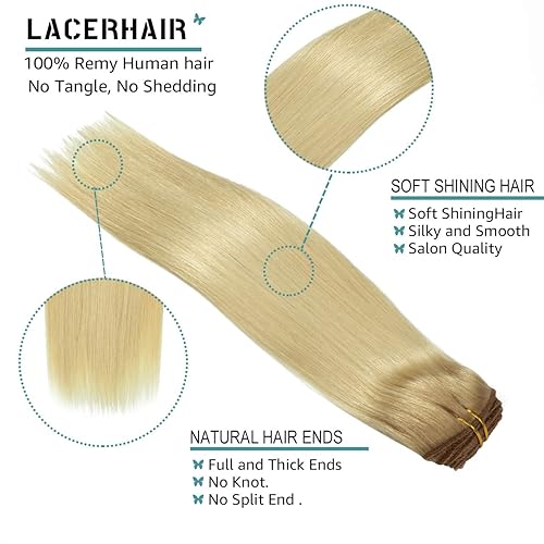 Vista 86 de Lacer Extensiones de cabello humano con clip, color castaño castaño mezclado con marrón oscuro con raíces de color marrón oscuro, ultra delgadas, #1