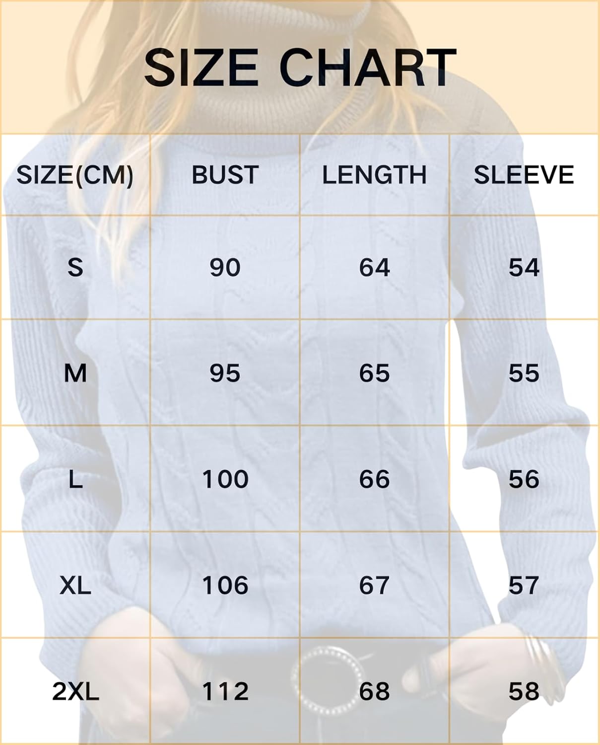 Women's Retro High Neck Pullover Sweater Long Sleeve Casual Warm Top for Vacation and Daily Wear - Image 7