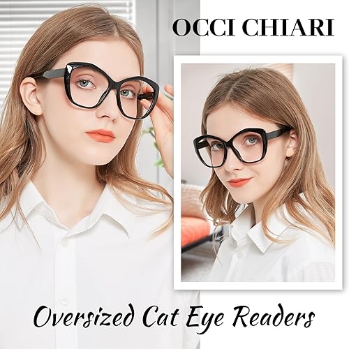 Miniatura 2 de OCCI CHIARI Gafas de lectura de ojo de gato de gran tamaño para mujer