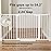 Cumbor 29.7-54.2 Wide Baby Gate for Stairs, Mom\'s Choice Awards Winner-Self Closing Dog Gate Indoor for Doorways, No Drilling Pressure Mounted Pet Gates for Kids, Easy Walk Through Safety Gate, White