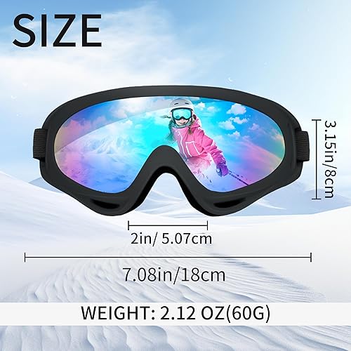 Miniatura 3 de Gafas de motocross ATV con resistencia al impacto, diadema ajustable para esquí, nieve y motocross