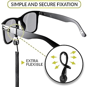 SIGONNA Eye Glasses String Holder Strap - Eyeglass Straps Cords for Men Women - Eyeglass Holders Around Neck - Sunglasses String Chain Lanyard Retainer - 4 Pcs Orange Pink