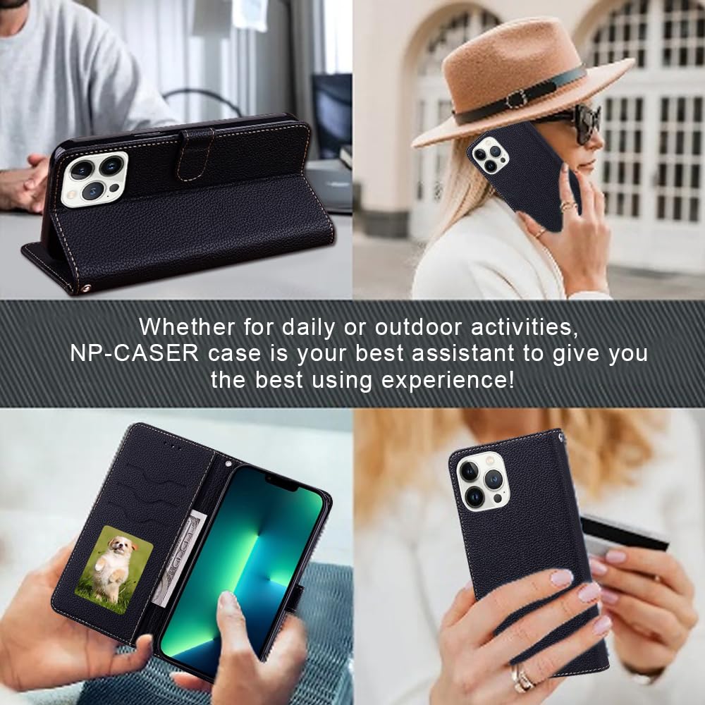 Handyhülle Für Motorola G15 – Leder-Flip Case Mit Kartenschlitzen, Standfunktion & Panzerglas