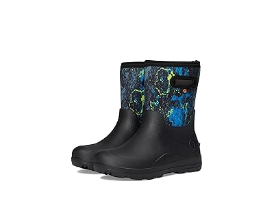 Bogs Kids York Seamless - Acid Camo (Toddler/Little Kid/Big Kid) Kids Shoes Black : 2 Little Kid M, Rubber
