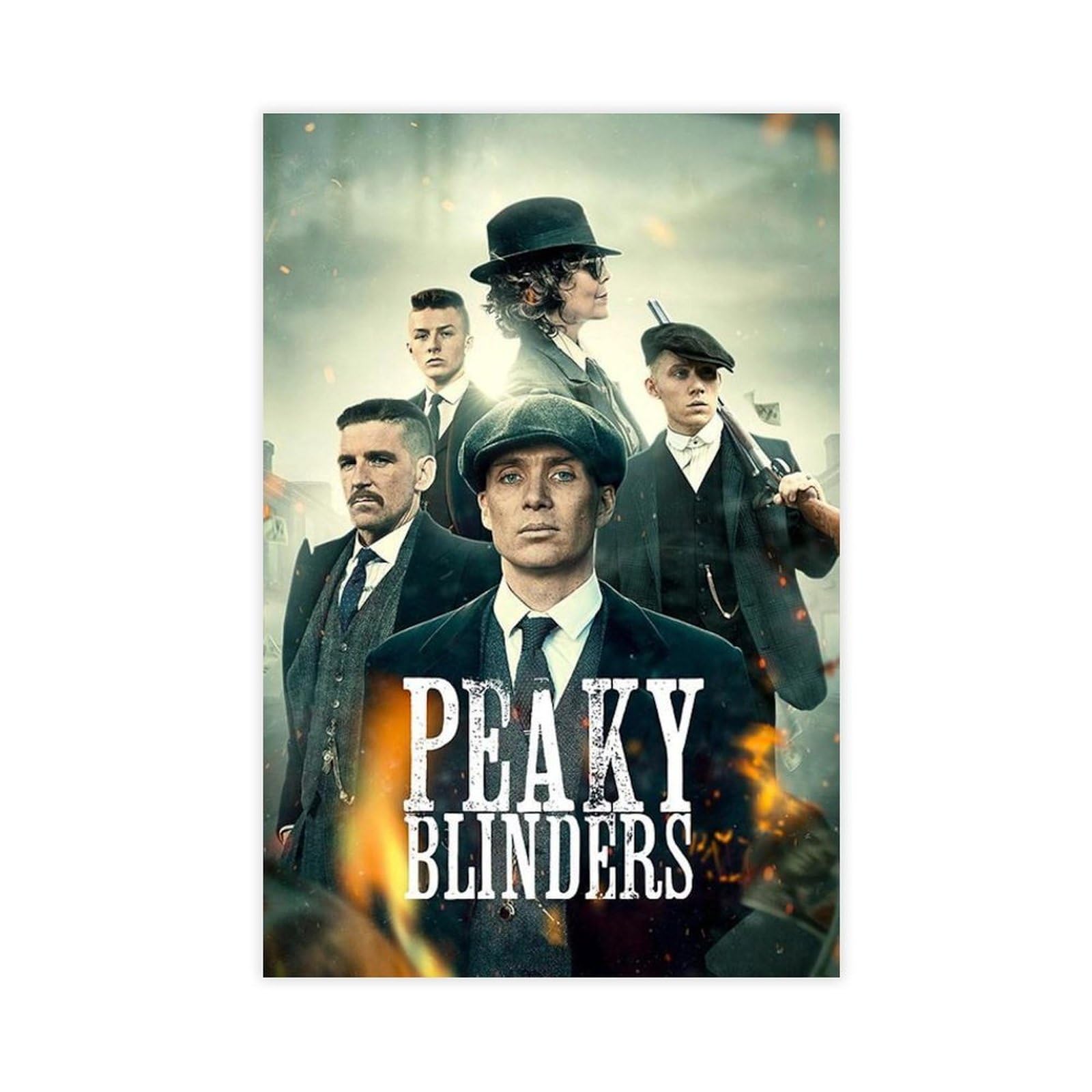 SFQQE Peaky Blinders Movie Poster Canvas Poster Wall Art Decor Print Picture Paintings for Living Room Bedroom Decoration 20x30inch(50x75cm)