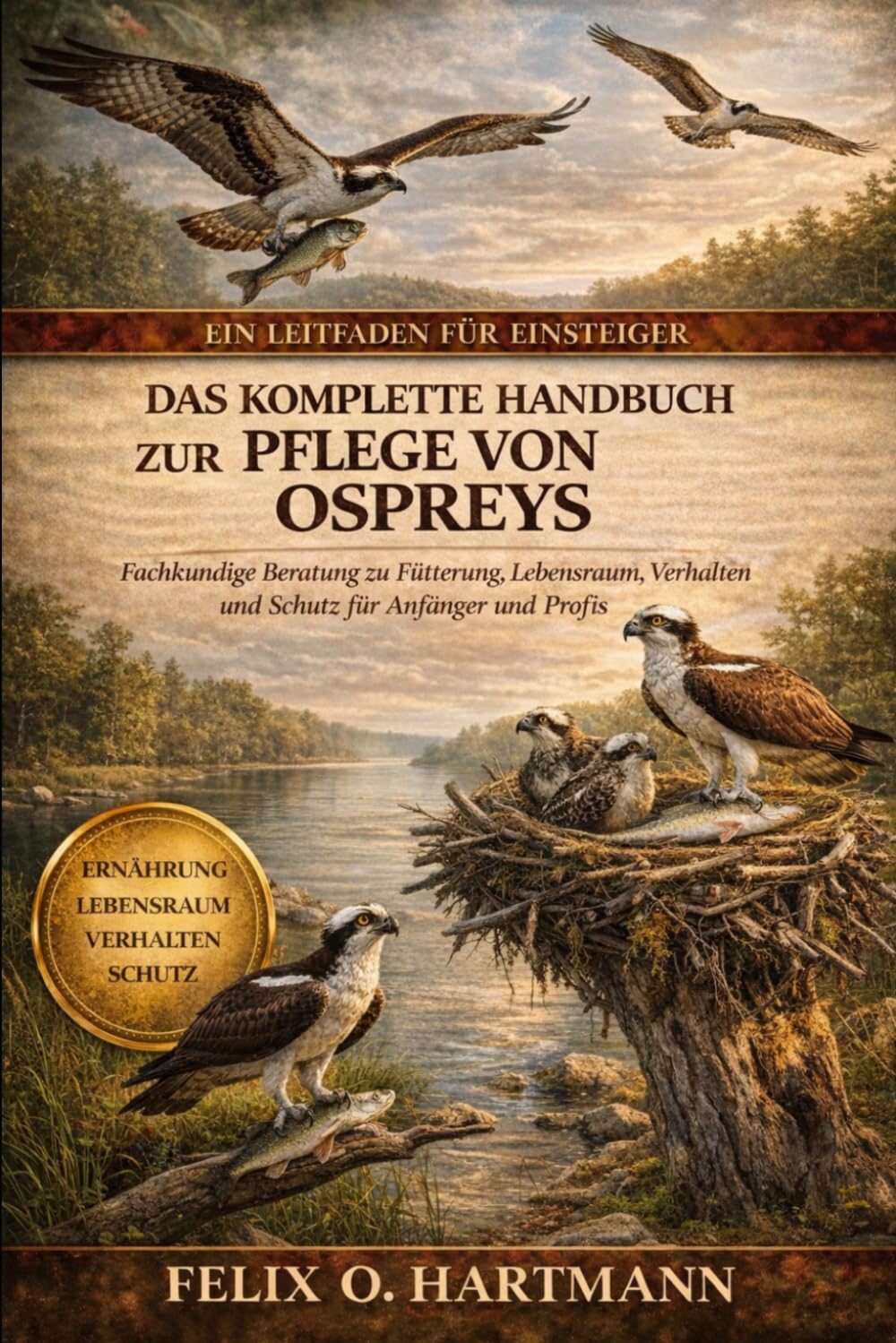DAS KOMPLETTE HANDBUCH ZUR PFLEGE VON OSPREYS: Fachkundige Beratung zu Fütterung, Lebensraum, Verhalten und Schutz für Anfänger und Profis