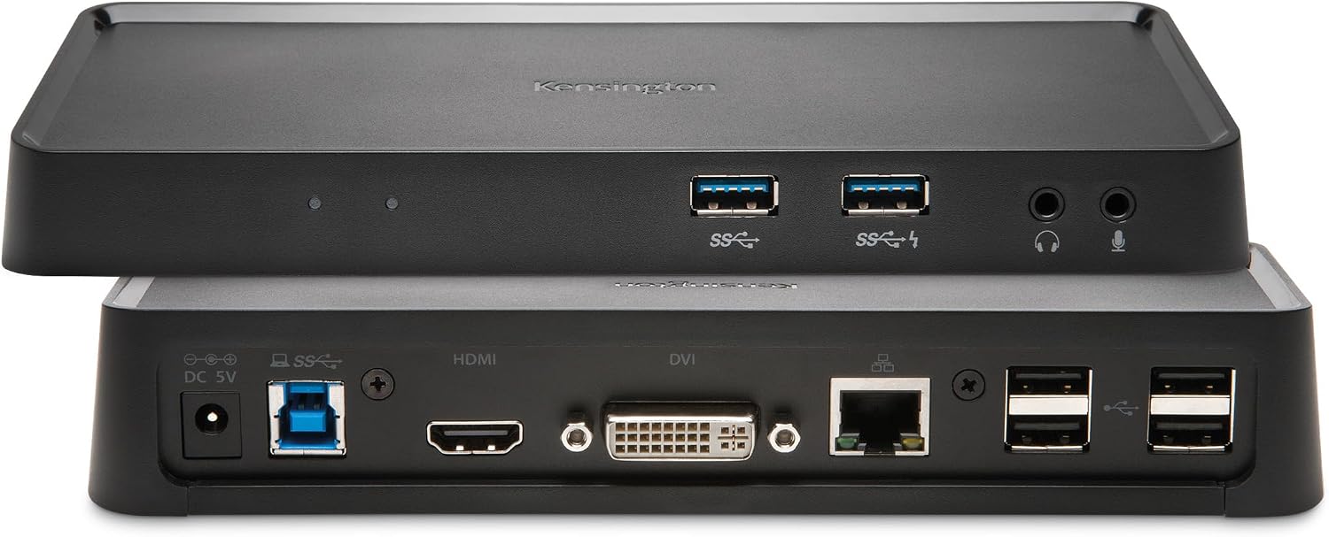 Kensington SD3600 Universal Dual Display USB-A Docking Station for Windows, MacBooks and Surface (K33991WW)