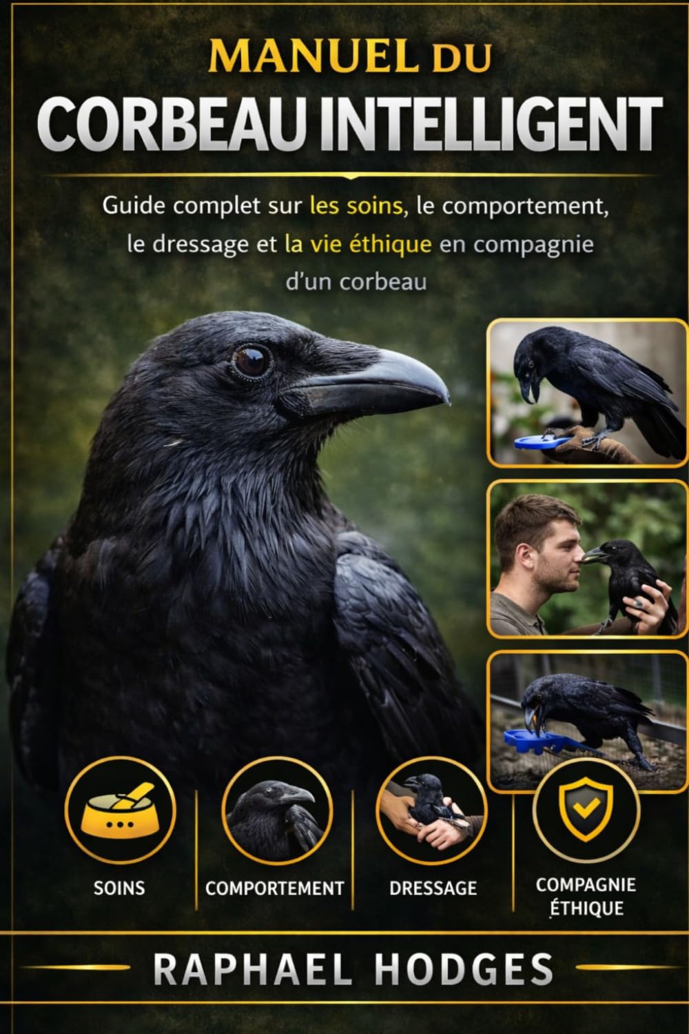 MANUEL DU CORBEAU INTELLIGENT: Guide complet sur les soins, le comportement, le dressage et la vie éthique en compagnie d'un corbeau