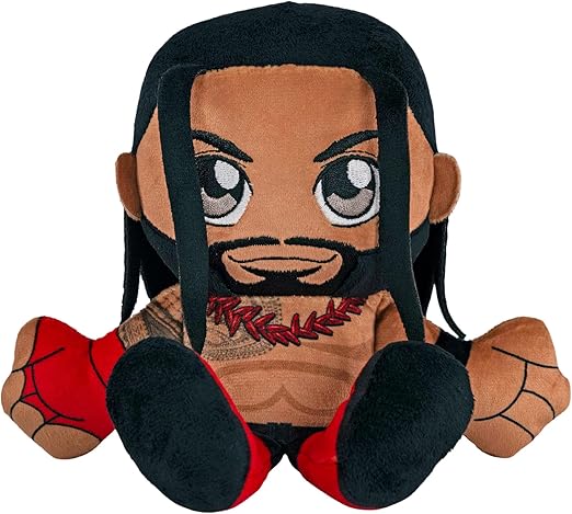 Bleacher Creatures WWE Roman Reigns 8" Kuricha Sitting Plush - Soft Chibi Inspired Toy