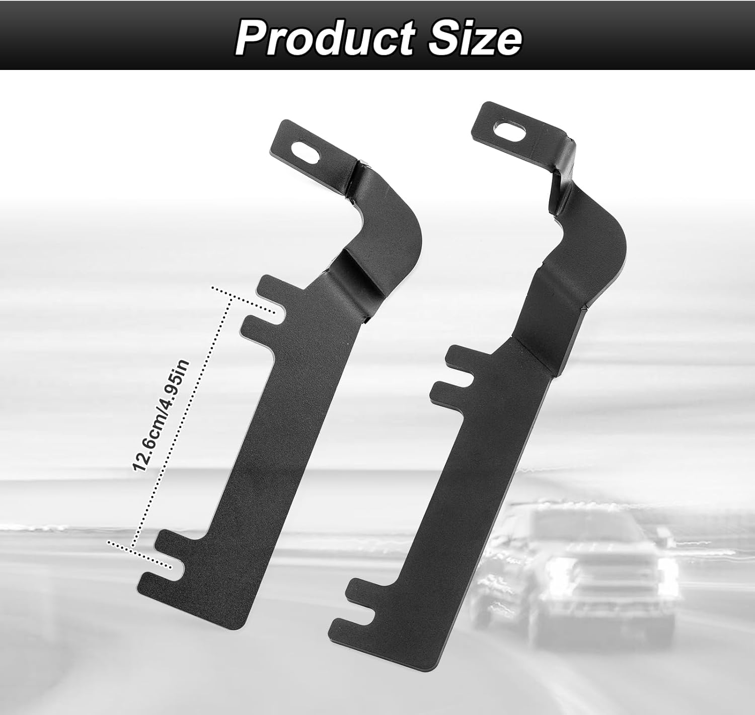 Hood Mount Brackets Ditch Light Pods Bracket Compatible with Chevrolet Silverado 1500 2019-2022