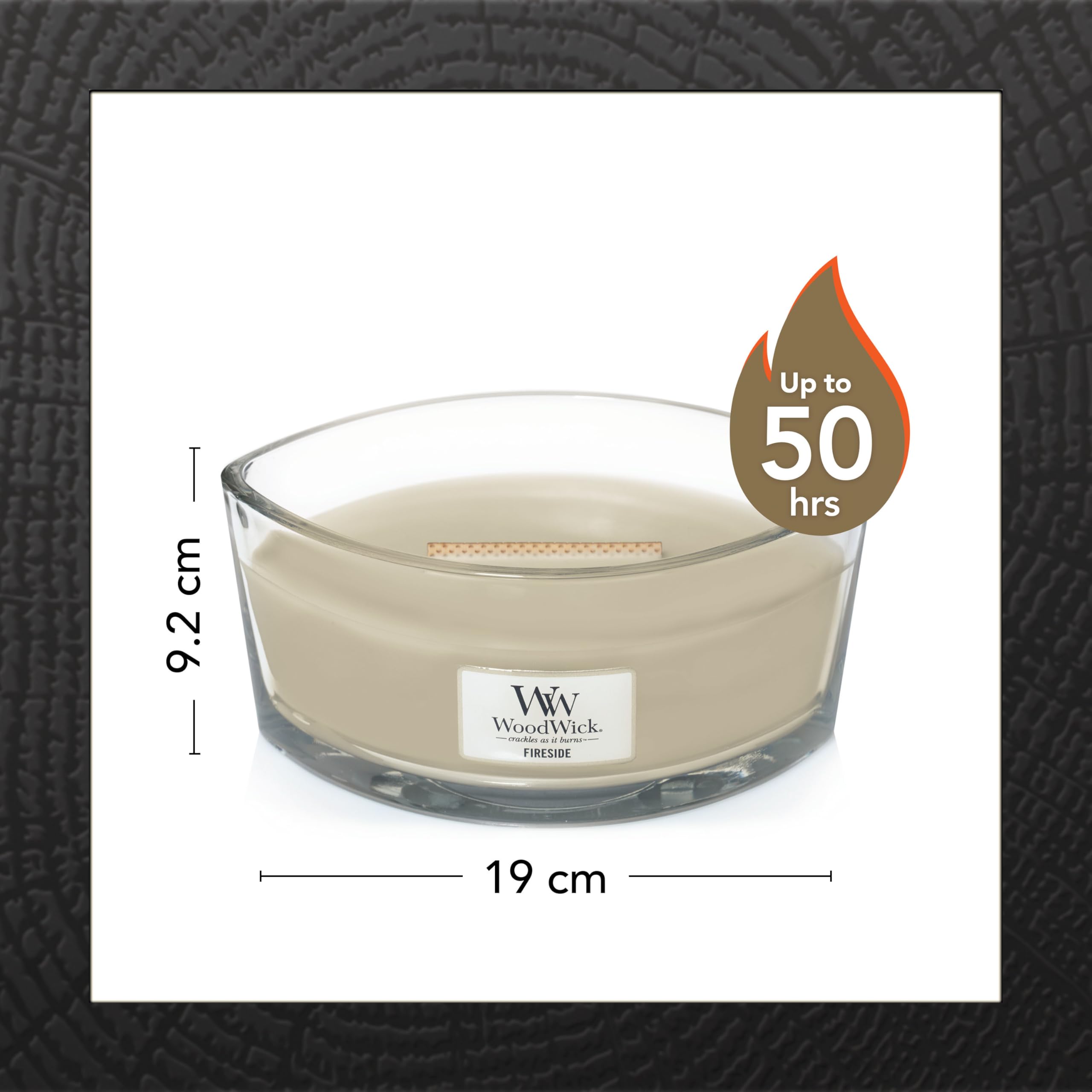WoodWick 1699070E, Zestaw upominkowy świec zapachowych | świeca zapachowa Elipsa z knotem pękającym | Czas palenia do 50 godzin | pudełko na prezent | 1 sztuka