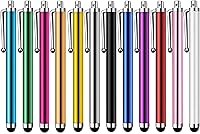 Rpanle 12 Pack Universal Capacitive Stylus Pens for iPad, iPhone, Tablets & Touchscreens - Multiple Colors, Precise & Scratch-Resistant