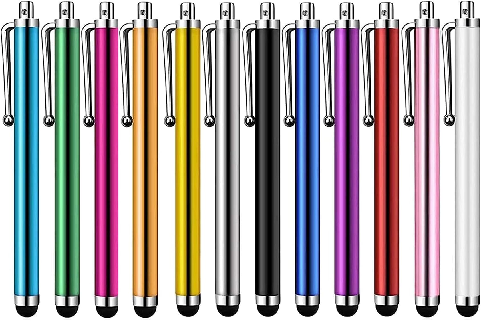 Stylus Pens for Touch Screens, 12Pack Universal Capacitive Touch Screen Pens for Tablets, Samsung Galaxy, Smartphones, All Universal Touch Screen Devices