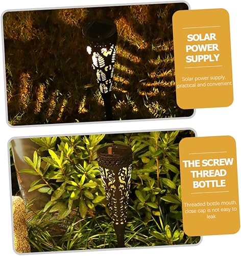 Miniatura 9 de NOLITOY 8 Pcs Solar Lawn Light Solar Decorative Lamp Solar Powered Stake Light Garden Stake Light Outdoor Garden Lights Led Solar Outdoor Lights Abs