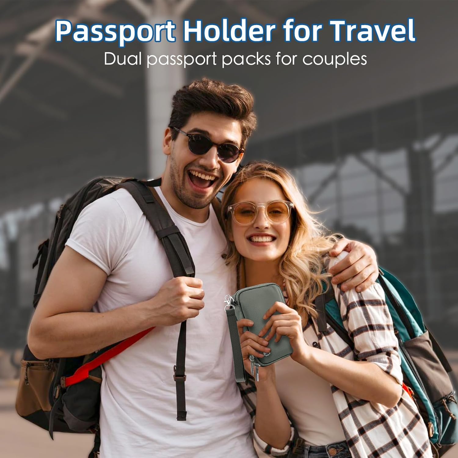 WALNEW Passport Holder for Travel - RFID Blocking Travel Wallet Essentials Organizer with Card Slots & Zipper Pocket (Women/Men) - Image 6