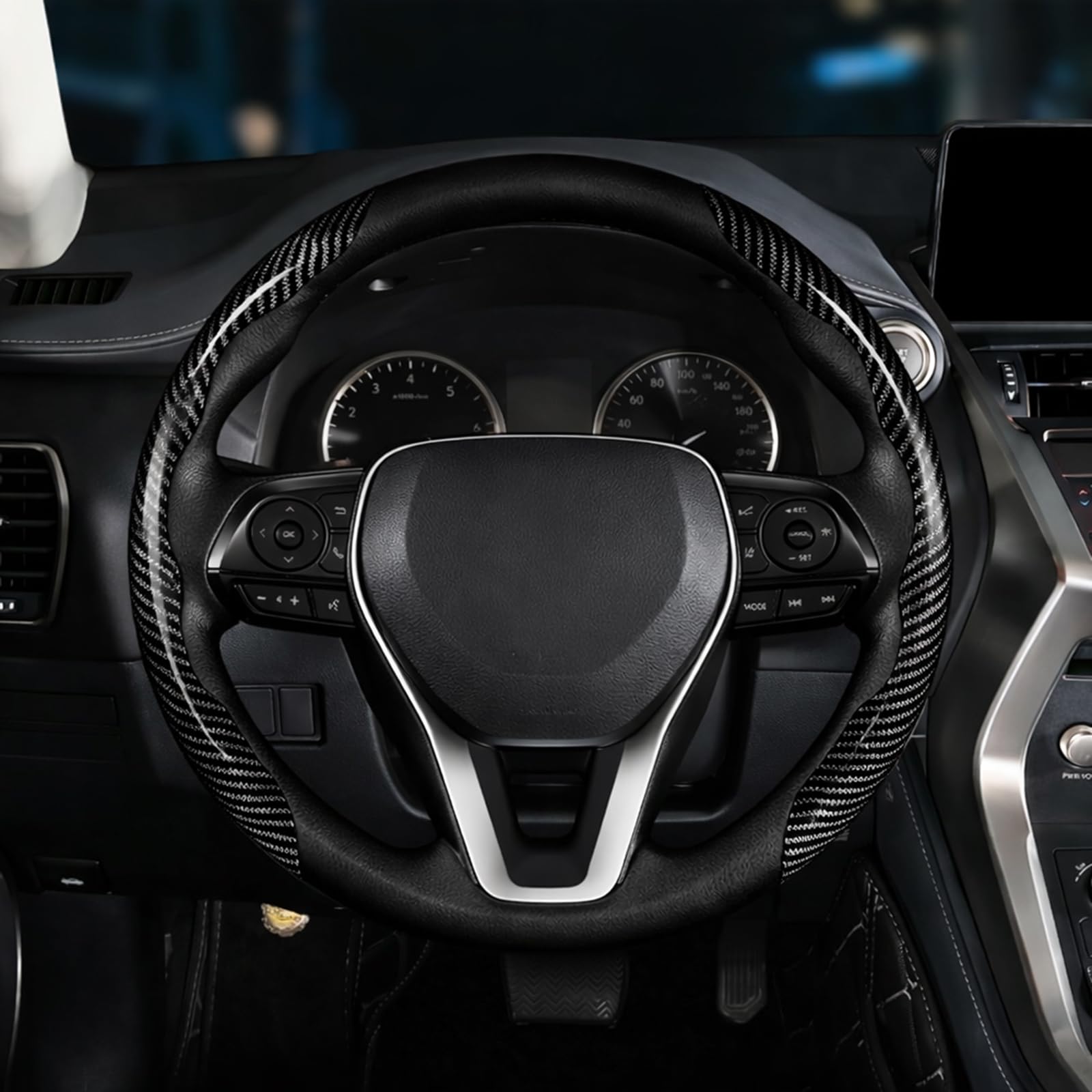 Funda Volante para Genesis G70 2021-2026 (Azul 2PCS 2PCS/Negro)