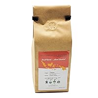Vista 1 de Granos de café enteros orgánicos Timor de 12 onzas, café tostado medio, notas almíbaras, chocolate negro, comercio justo, sabor perfectamente