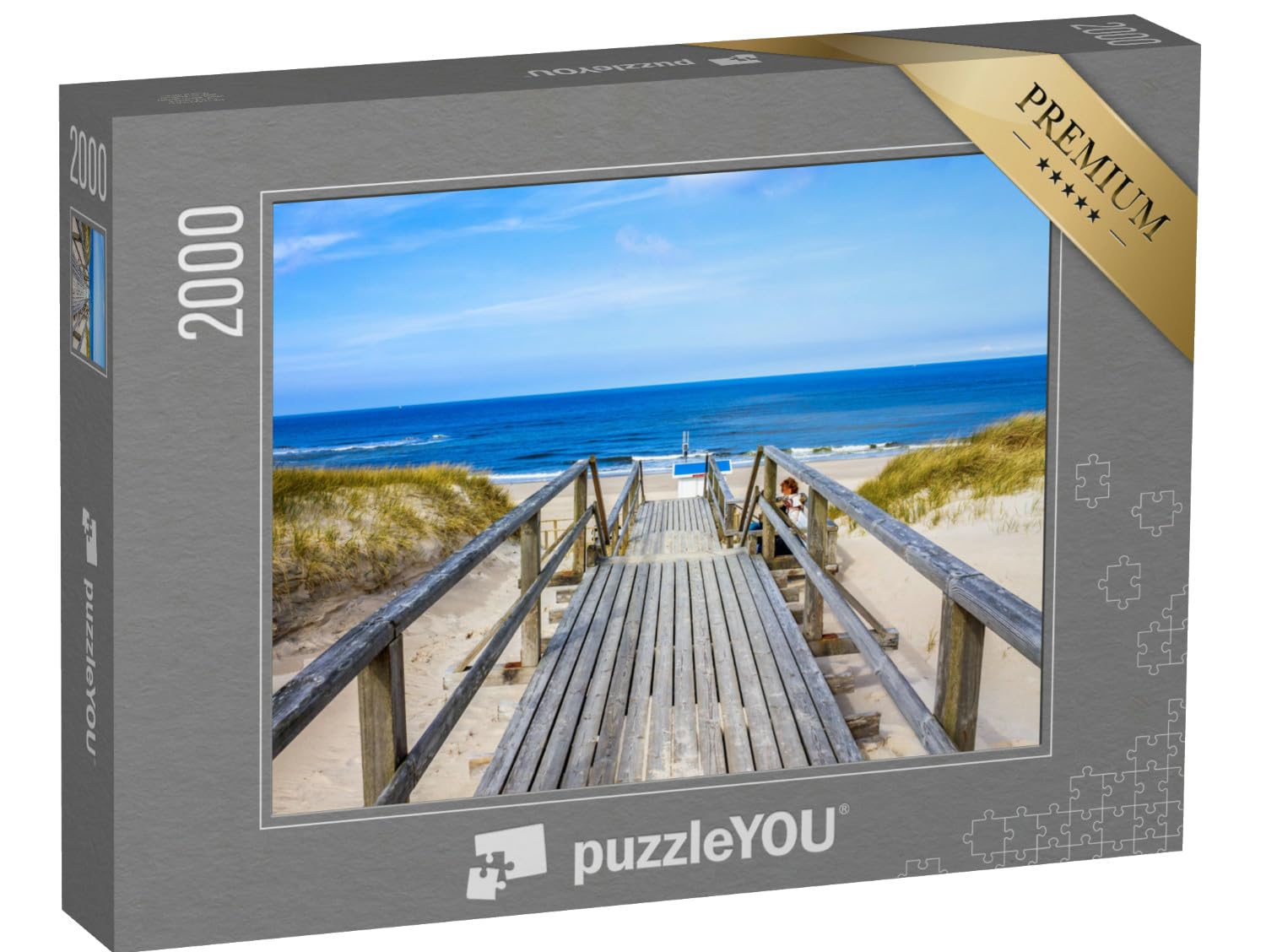 puzzleYOU: Puzzle 2000 Teile „Der Weg zum Strand von Westerland, Sylt“ – aus der Puzzle-Kollektion Deutschland