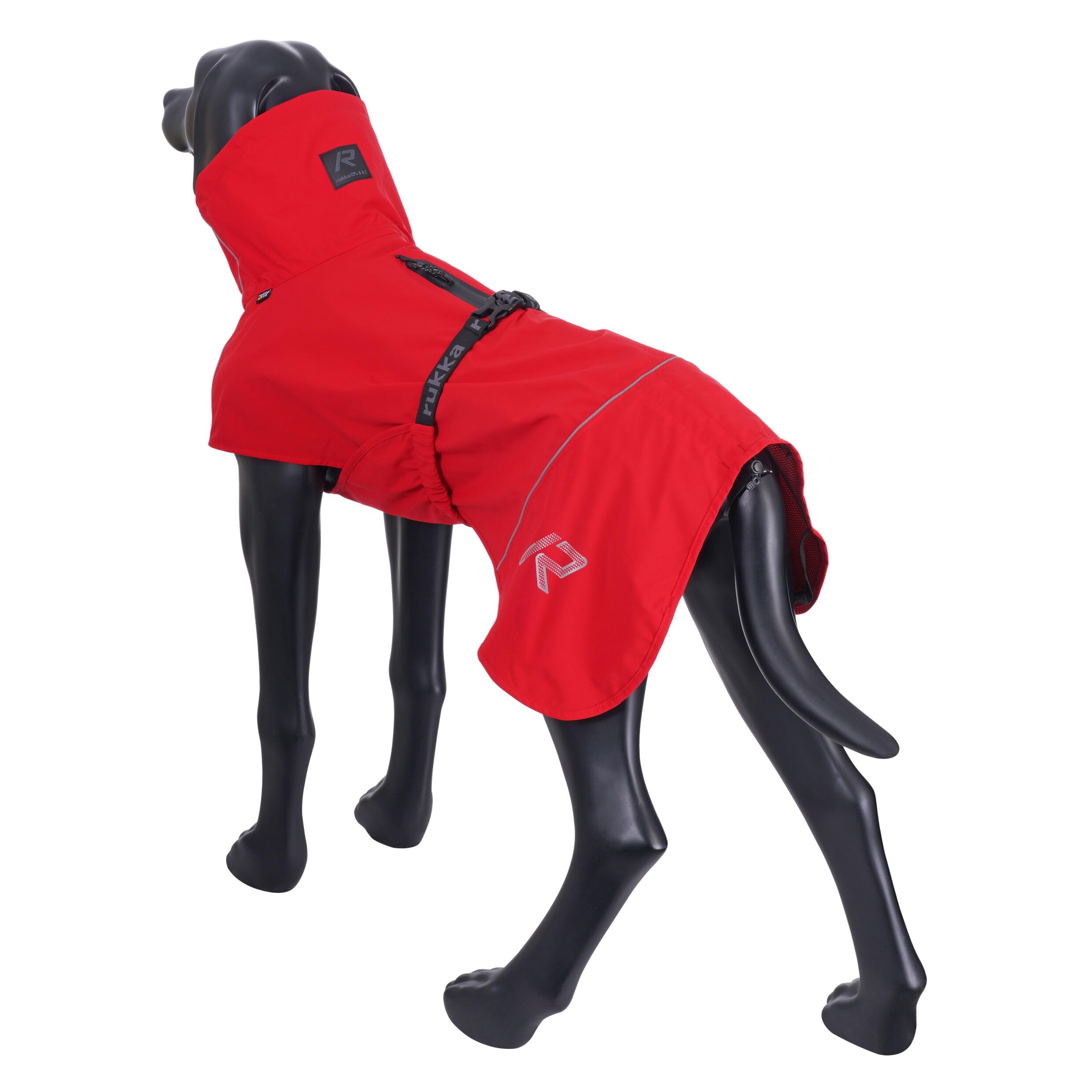 Rukka Pets HAYTON ECO - Chubasquero para perros clásico rojo 65
