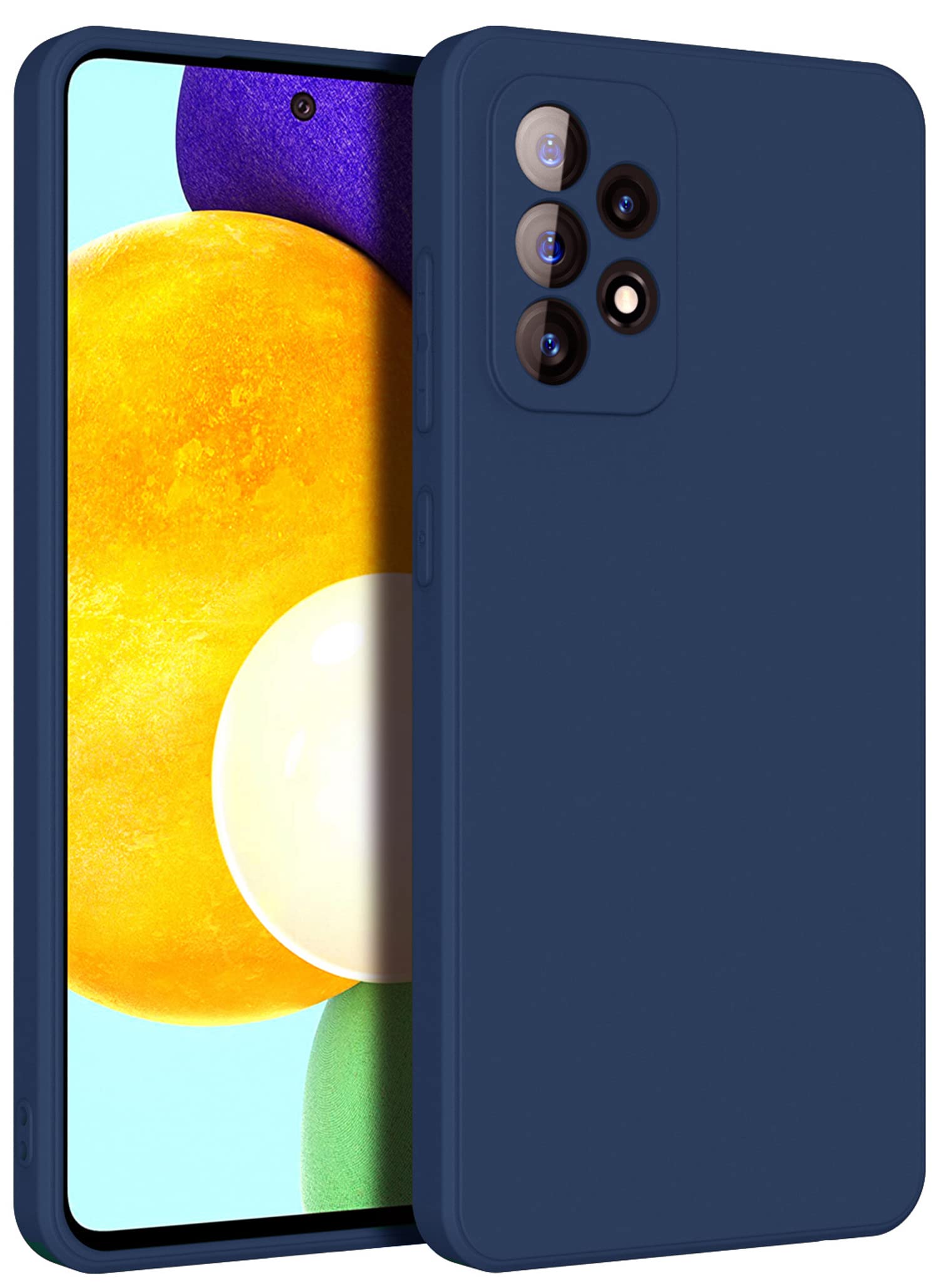 Kapa Matte Lens Protective Back Cover for Samsung Galaxy A52, Slim Silicone with Soft Lining Shockproof Flexible Full Body Bumper Case (Blue) (B09JZLWL7P) Amazon Price History, Amazon Price Tracker