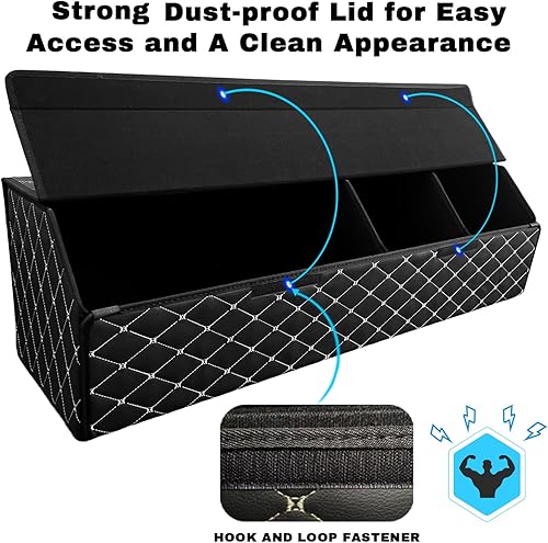 Miniatura 3 de Organizador de maletero de automóvil para Honda Civic Si, ajuste personalizado, uso en todas las estaciones, diseño de partición ajustable, gran