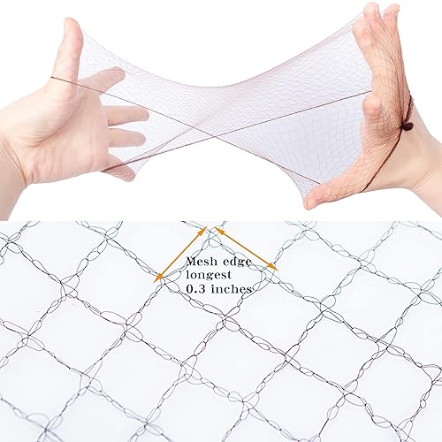 Miniatura 2 de WeKen 30 Pcs Hair Net,22 Inches Hairnets for Women, Elastic Edge Mesh Invisible Hair Nets for Women Sleeping,Ballet Bun,Food Service,Work and Wig