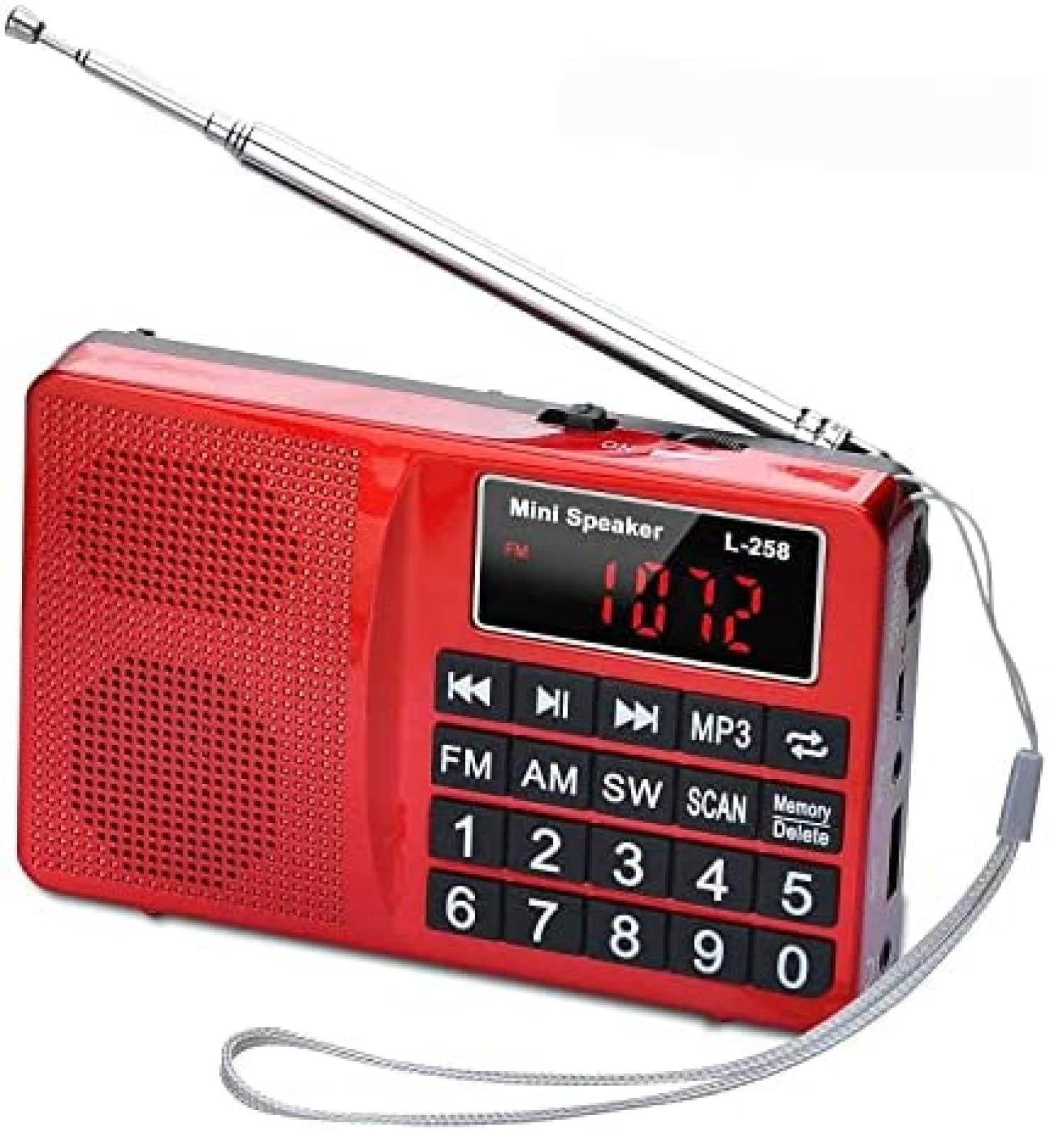 Mini radio Portátil FM AM de onda corta digital mini radio y música de bolsillo-altavoz estéreo