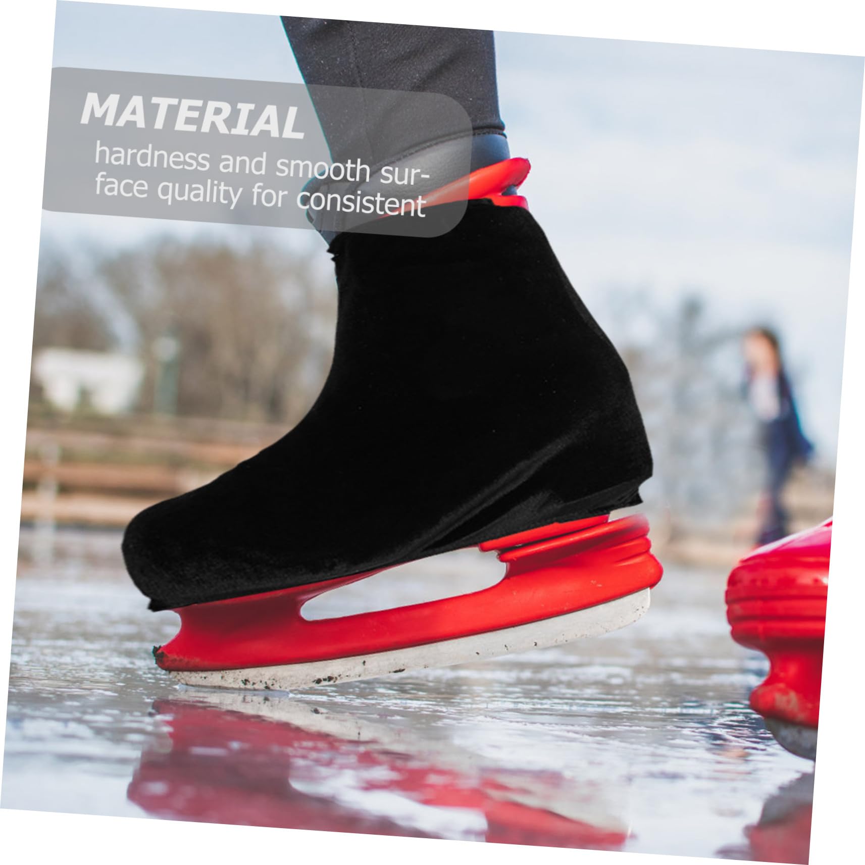 Toddmomy Cubierta de Zapato de Skate Skate Cubiertas de Cuchilla de patín de Hielo Cubrir Cubierta Protectora de Patines Cubiertas de Patines de Hielo poliéster Negro