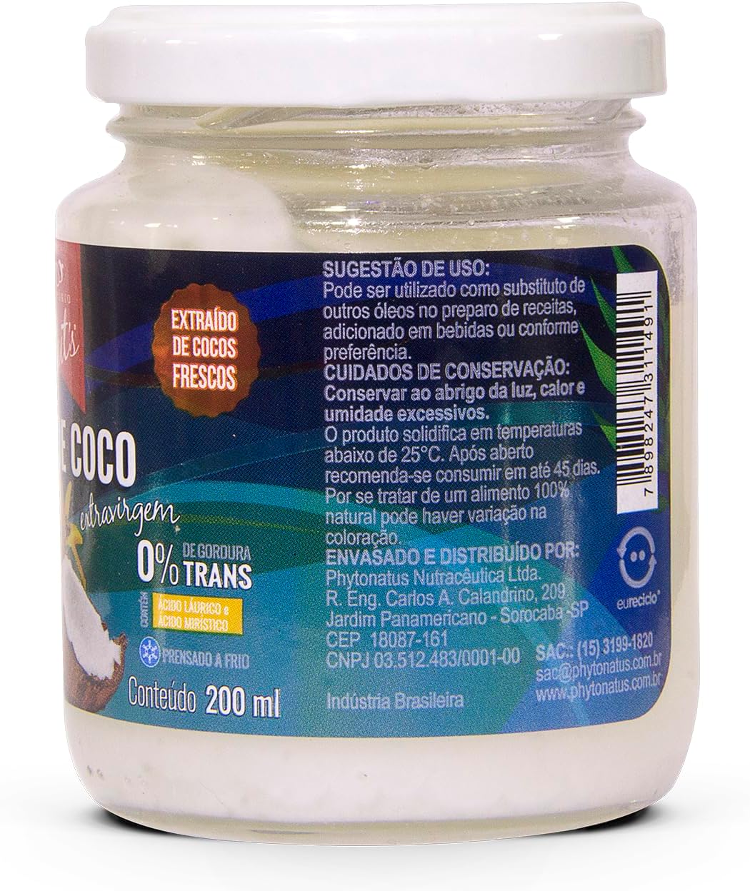 Emporio Nuts Óleo De Coco Extra Virgem