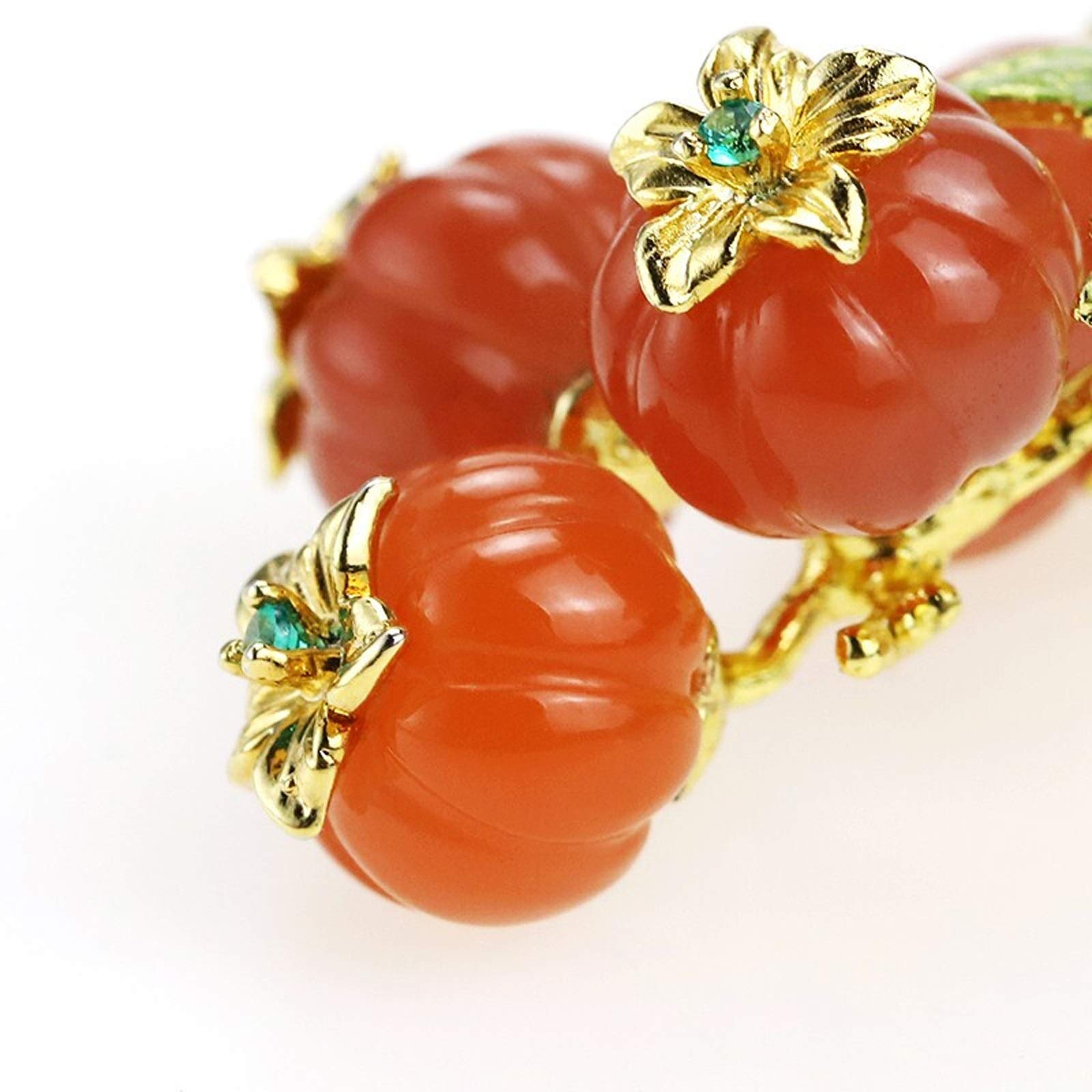 Broche de Mujer Broches delicados para Mujer Alfileres de ágata roja de Moda Broche de Temperamento Retro Abrigo Alfileres de cárdigan - Regalo para Mujer Broches exquisitos
