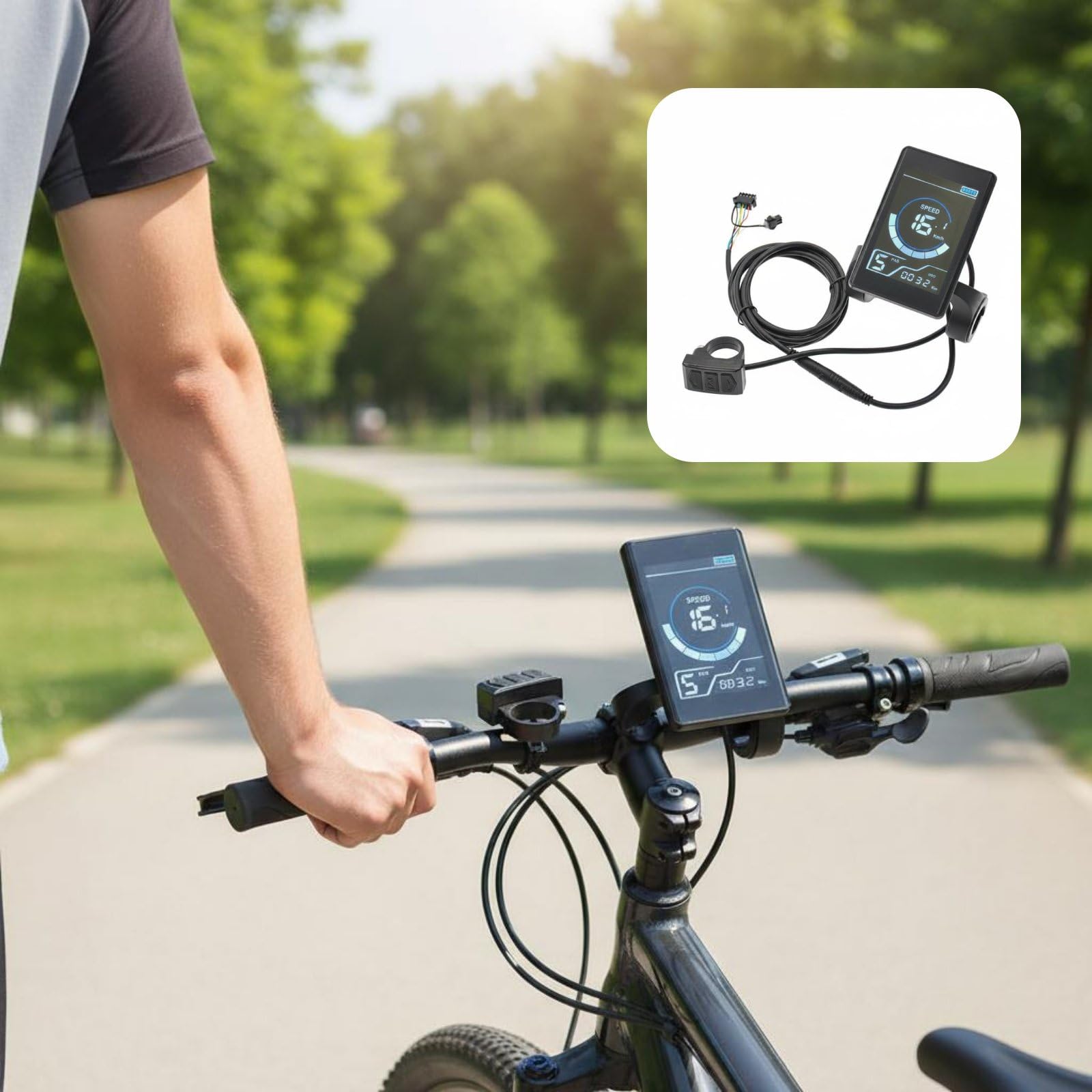 Display Velocità Bicicletta Ciclocomputer Contachilometri Schermo Leggibile Montaggio Rapido con Fili Dati di Viaggio E Velocità Adatto a Tragitti Casa Lavoro Allenamento Turismo