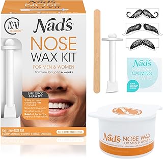 Nad’s Nose Wax Kit for Quick and Easy Nasal Hair Removal