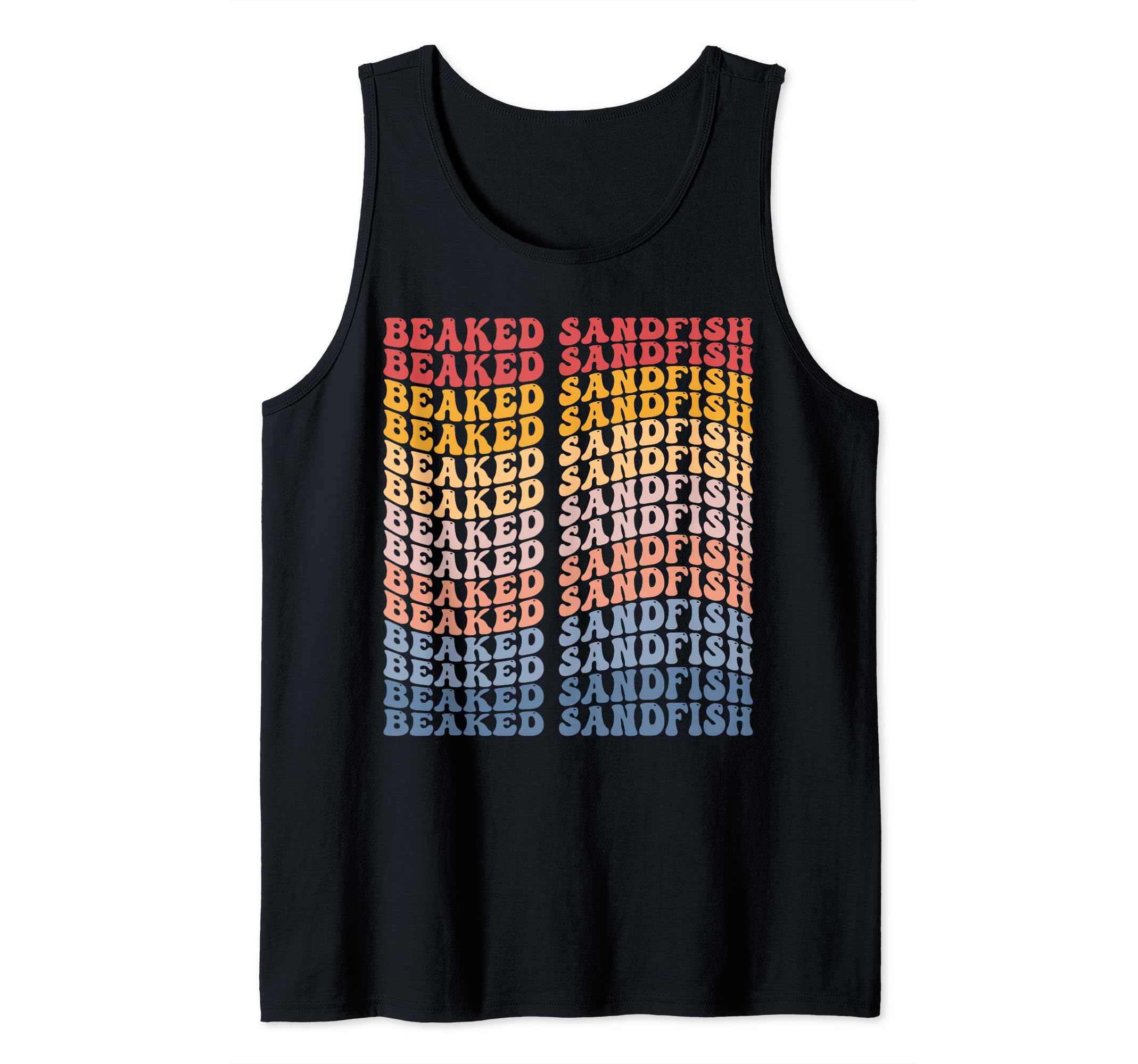 Beaked Sandfish Groovy Retro Tank Top