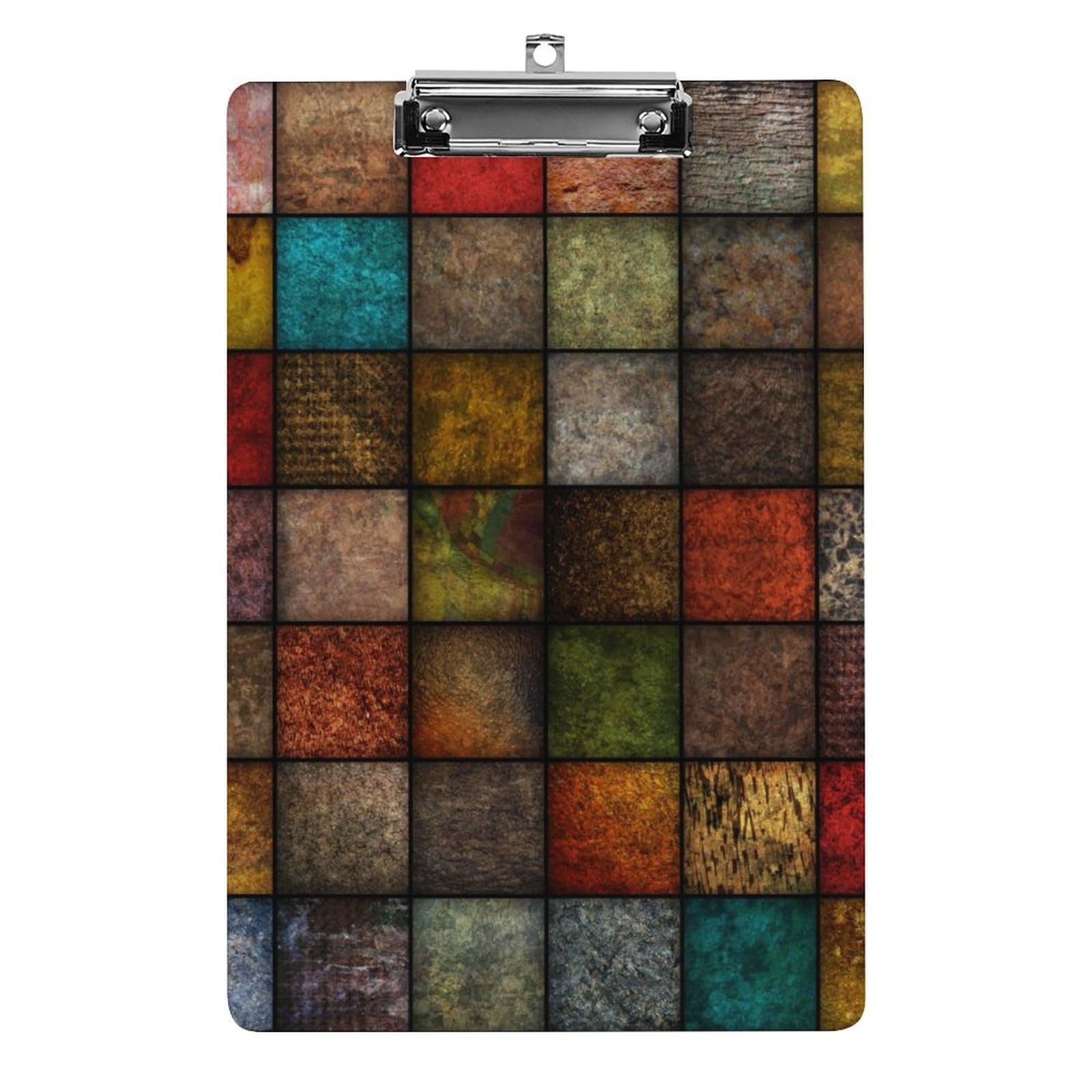 Porte bloc A4 pierre carrée de couleur avec planchettes à pince - 8