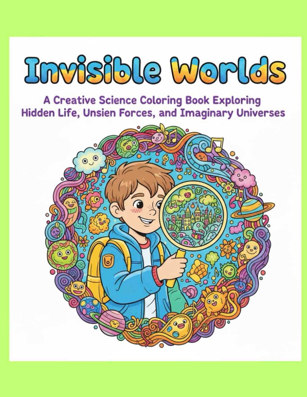 Invisible Worlds: A Creative Science Coloring Book Exploring Hidden Life, Unseen Forces, and Imaginary Universes