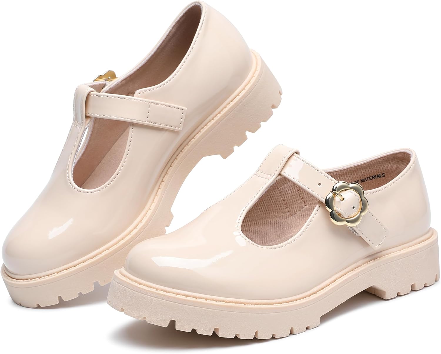 MIXIN Girls Mary Janes Chunky Platform School Uniform Dress Shoes Comfortable T-Strap Loafers for Little/Big Kids - Image 6