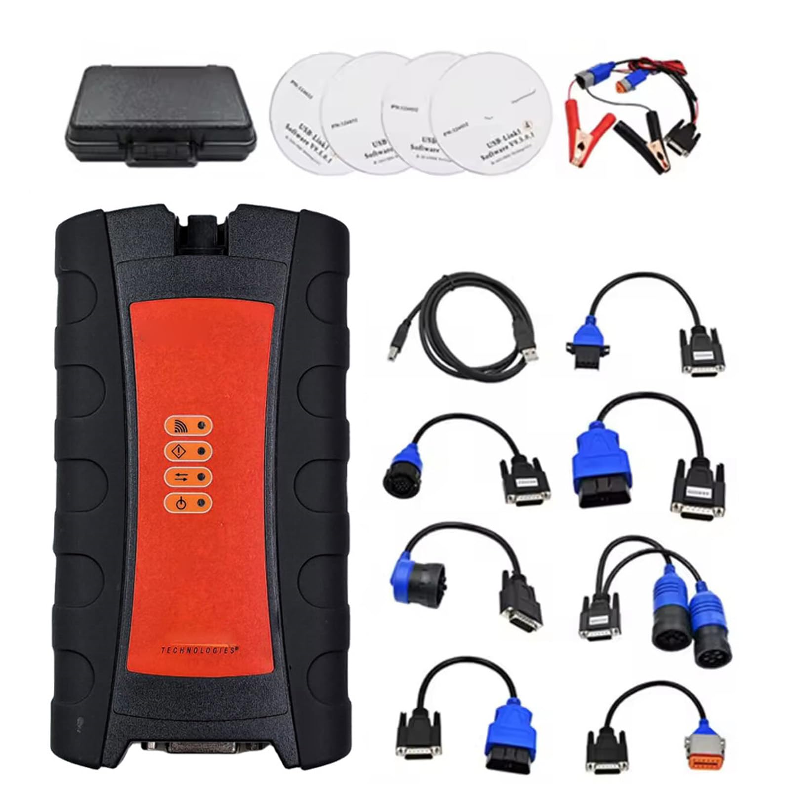 Escáner de camiones fuerte con conexión USB de datos rápidos, equipo de diagnóstico de camiones, velocidad para técnicos, emergencias, reparación de escáneres de diagnóstico