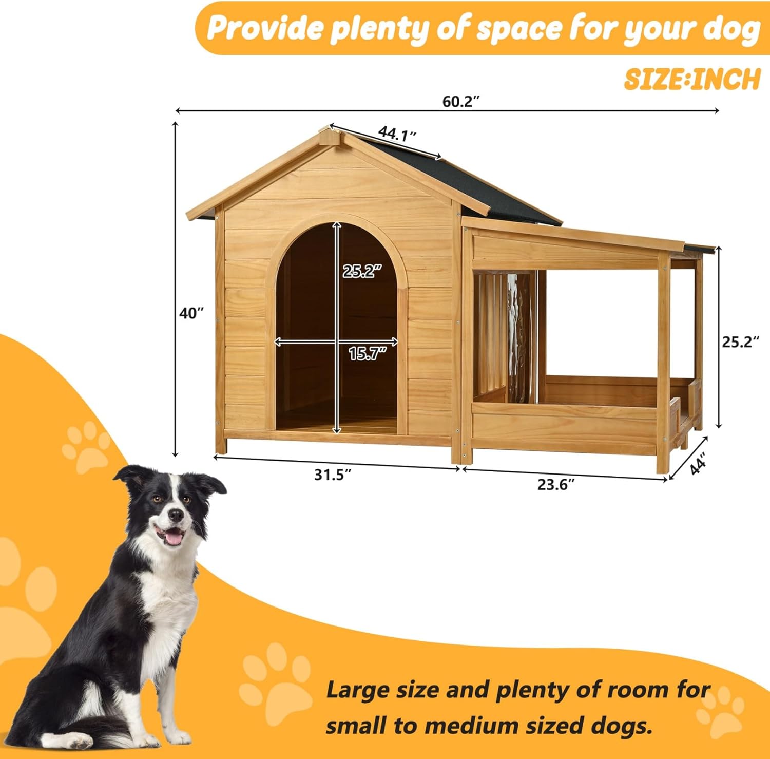 Ultimate Comfort: Review of the Merax 60.2" Insulated Wooden Dog House for Large Breeds