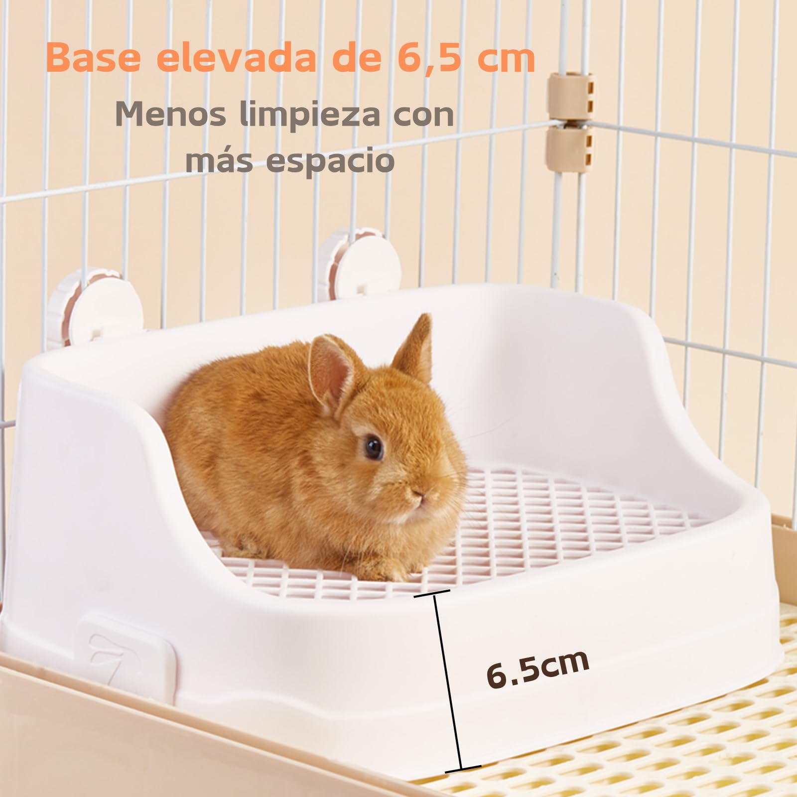 Esquinero Conejo, Mediano Inodoro de Plástico para Animales Pequeños Desmontable Arenero para Entrenador para Mascotas Conejos Cobayas Hámsters Chinchillas (Verde)