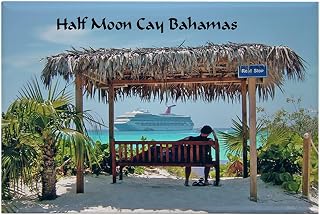 CafePress Half Moon Cay Rectangle Magnet, 3"x2" Refrigerator Magnet