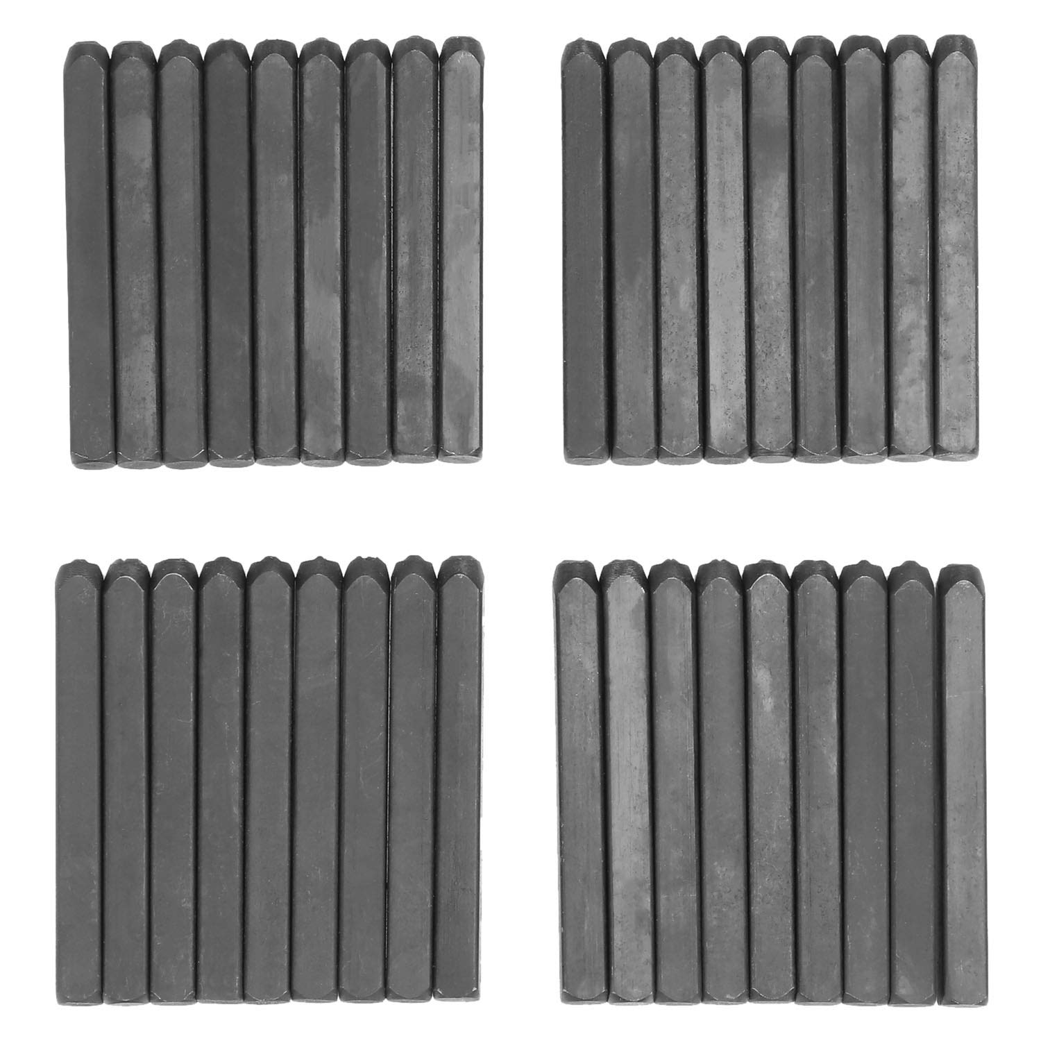 36-teiliges Metall Stempel Set - 3mm Buchstaben & Zahlen Für Leder & Holz