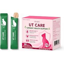 Cat Urinary & Kidney Support Lickable Treats, Real Chicken Breast & Salmon Creamy Sticks with Cranberry Extract, Pumpkin & CoQ10 for Daily Urinary & Renal Care, 30 Sticks