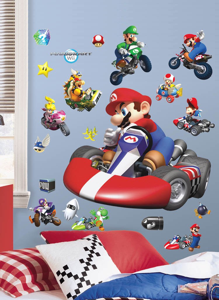 RoomMates X Mario Kart Peel And Stick Wall Decal