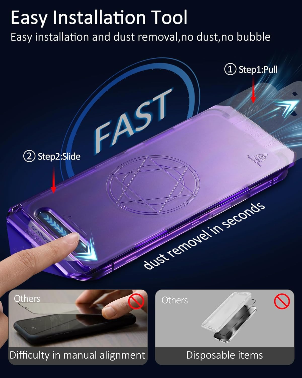 Pellicola Privacy Per IPhone 15 Pro Max [2 Pezzi] – Vetro Temperato 9H, Copertura Totale, Anti Graffio E Anti Impronte - 3