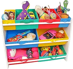 Organizador de Brinquedos Infantil colorido Organibox Montessoriano