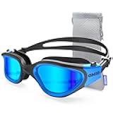 OMID Swim Goggles, P2 Polarized Swimming Goggles for Men Anti-fog Goggles Swimming for Adult Women